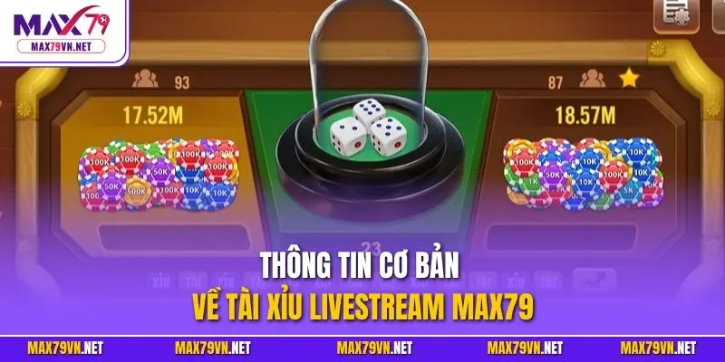 Thông tin cơ bản về tài xỉu Livestream MAX79