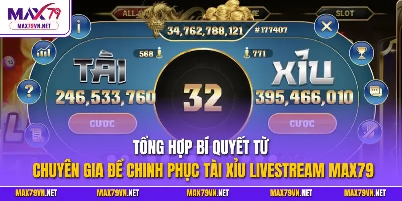 Tổng hợp bí quyết từ chuyên gia để chinh phục tài xỉu Livestream MAX79