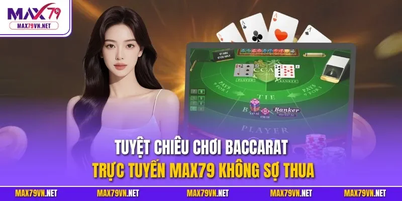 Tuyệt chiêu chơi Baccarat trực tuyến MAX79 không sợ thua